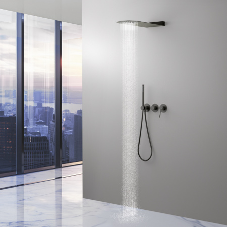 Встраиваемая душевая система со смесителем Timo Saona SX-2340/18SM черное золото